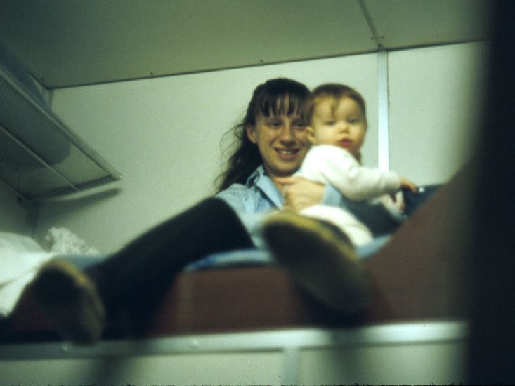 On ferry to Belfast Jan 70